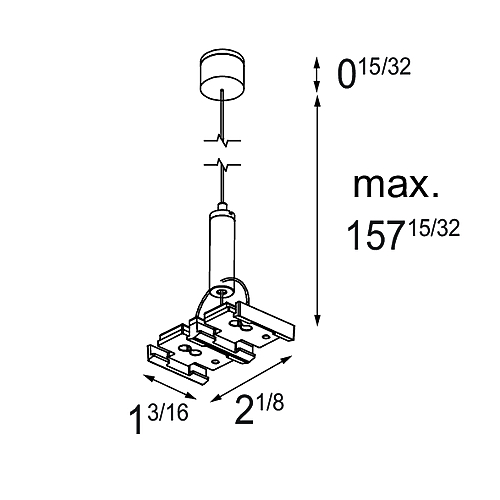 Track 48V Twin Suspension Cable